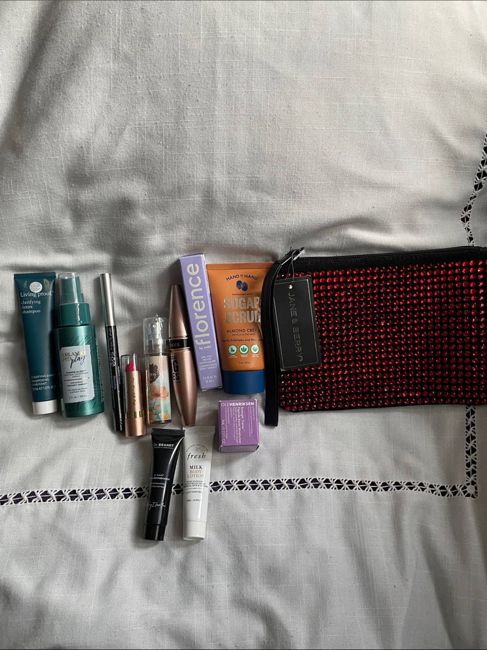 Jane & Berry Wristlet Face,Lip, Eye,Hands,Hair,Body, 11 Beauty Items